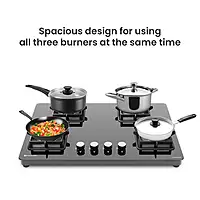 Slimmest Magnite 4 Burner Glass Hob Top Cooktop Manual Ignition