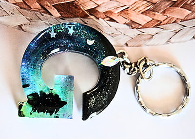 'G' ARORA INSPIRED LETTER KEYCHAIN(LKB00049) 'G' ARORA INSPIRED LETTER KEYCHAIN(LKB00049)