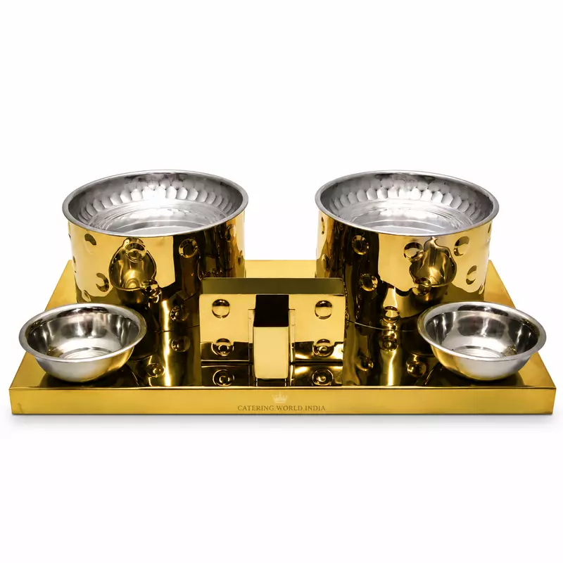 SNACK WARMER DOUBLE REG GOLD