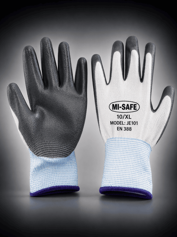 Grey Nitrile cotton Gloves