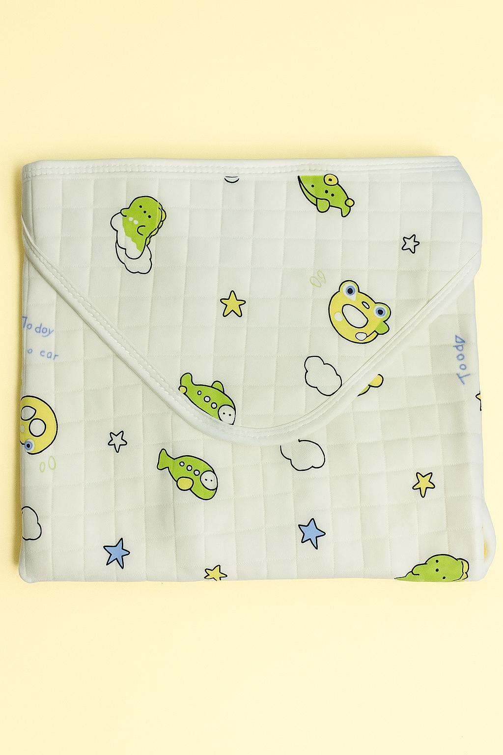 Muslin Hooded Baby Blanket (85x85 cm) – Soft, Organic, Assorted Design Muslin Hooded Baby Blanket (85x85 cm) – Soft, Organic, Assorted Design