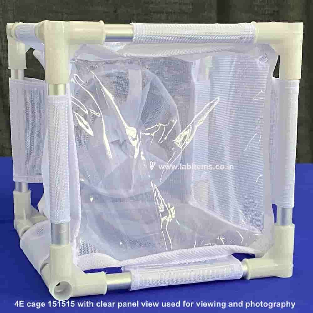 4E-MC-W-151515 Eco mesh Clear White Insect Cage