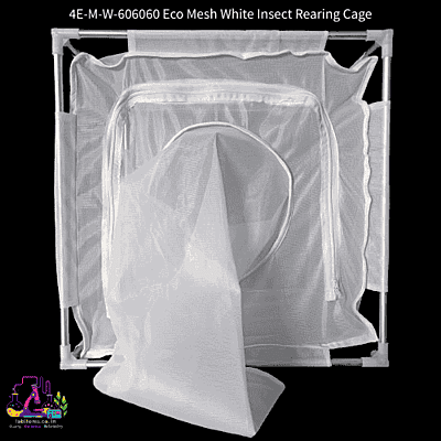 4E-M-W-606060 Eco Mesh White Insect Rearing Cage