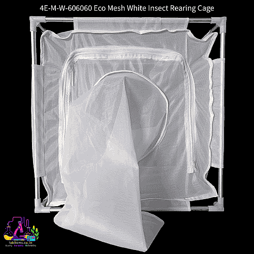 4E-M-W-606060 Eco Mesh White Insect Rearing Cage