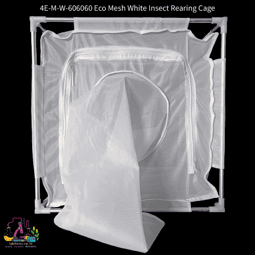4E-M-W-606060 Eco Mesh White Insect Rearing Cage