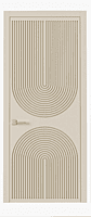 Elegant Arch 3D HDHMR Door with Smooth Beige Finish