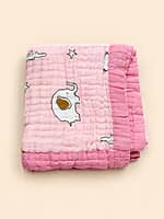 6-Layer Muslin Crinkled Colour Blanket 110* 110cm – Assorted Designs 6-Layer Muslin Crinkled Colour Blanket 110* 110cm – Assorted Designs