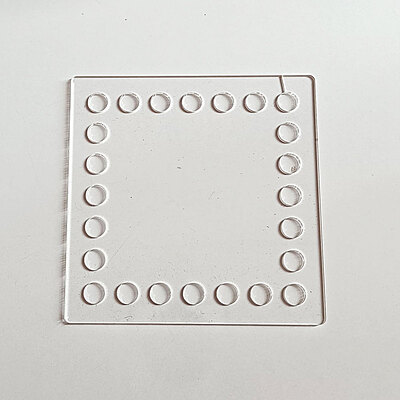 Crochet basket base- Transparent Acrylic