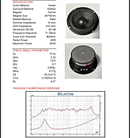 DE400K-01 Kevlar cone Woofer 4" 8Ohms 40 Watts (2 Pcs)