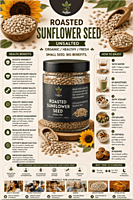 Roasted Sunflower Seed Unsalted | Healthyx Zone
