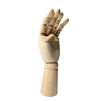 Large Wooden Left Hand Manikin 30cm (12"")