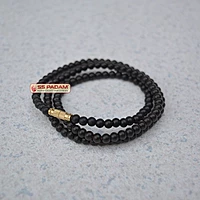 Black Ebony Wood Karungali Mala for Neck & Wrist