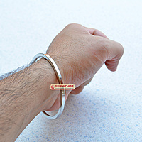 4mm Stainless Steel Flat Punjabi Kada Unisex