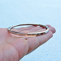 4mm Stainless Steel Flat Punjabi Kada Unisex