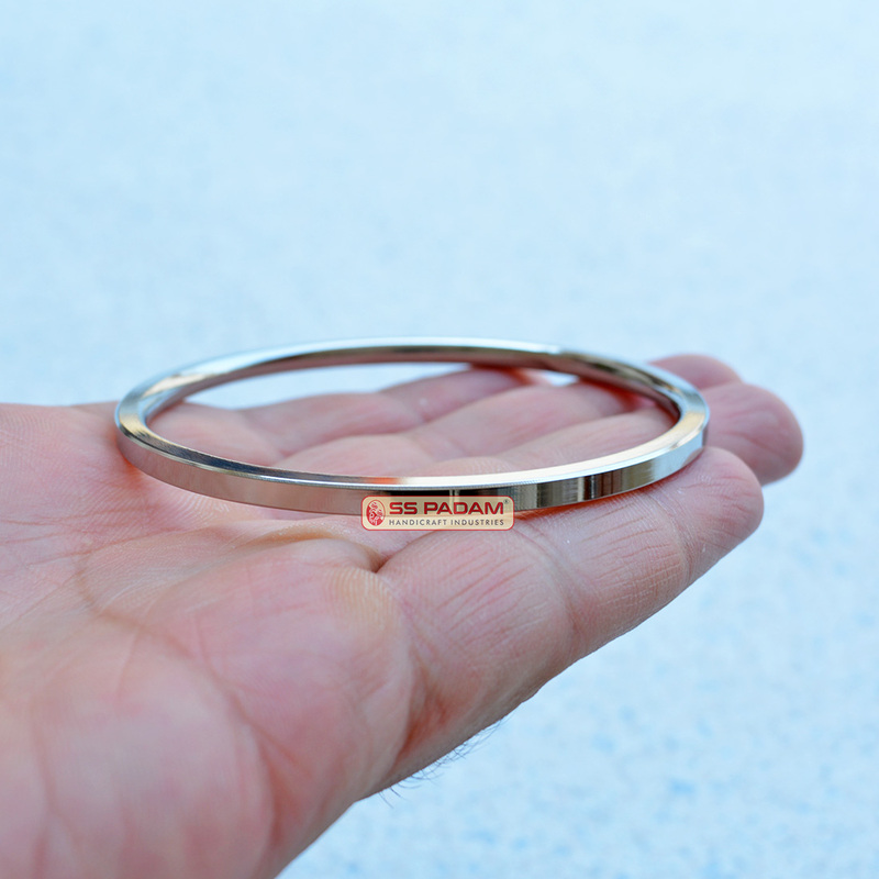 4mm Stainless Steel Flat Punjabi Kada Unisex