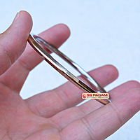 4mm Stainless Steel SP Brass Ring Punjabi Kada Unisex