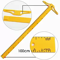 Janrax 100cm Tâ€‘Square for Teachers â€“ ABS Ruler with Handle