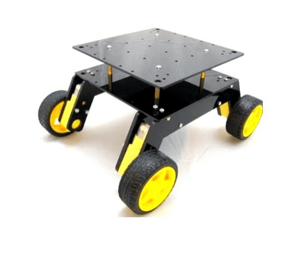 4WD Suspension Smart Car Chassis with 125 RPM BO Motors Kit