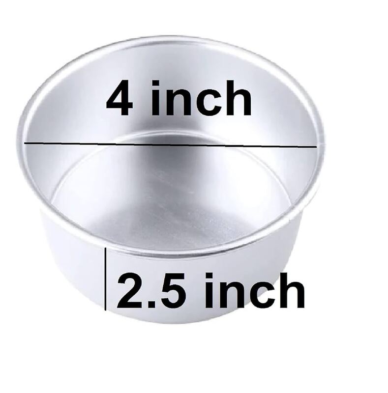 ROUND ALUMINIUM TIN | 4X2.5 inch