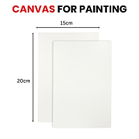 15x20cm Blank White Flat Stretched Board Art Canvas By Janrax