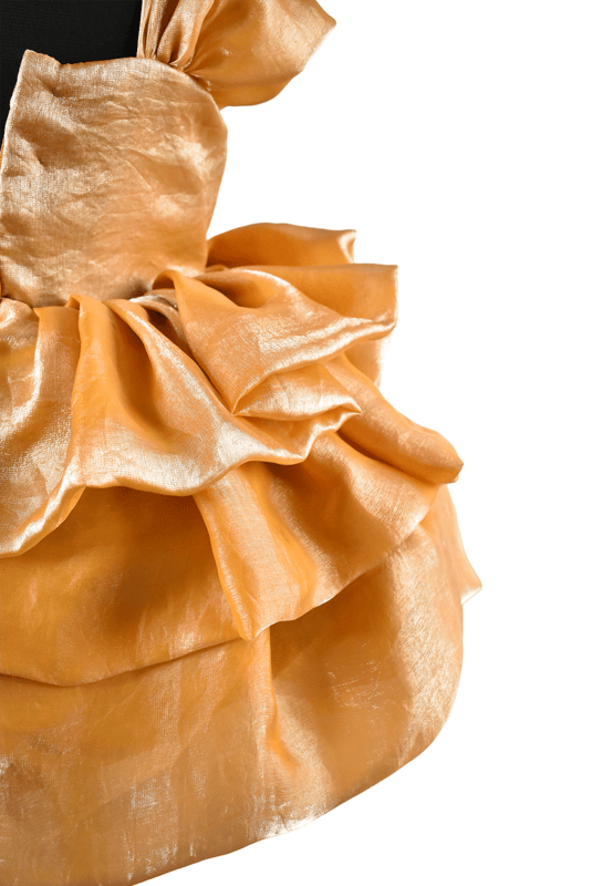 Golden Rose Couture Dress