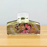 Elegant Printed Hair Claw Clip