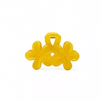 Yellow Mini Flower Hair Claw Clips
