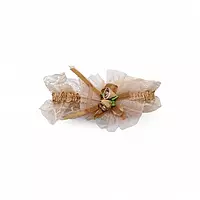 Delicate Brown Lace & Tulle Baby Girl Headband - Newborn to Toddler