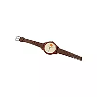 Violet Kids' Star Analog Watch - Brown Silicone Strap