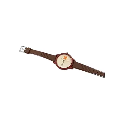 Violet Kids' Star Analog Watch - Brown Silicone Strap