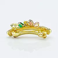 Dazzling Crystal Embellished Floral Hair Barrette