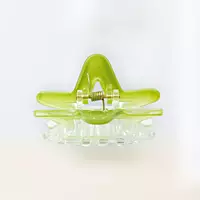Chic Starfish Clear & Lime Green Hair Claw Clip - Medium Size