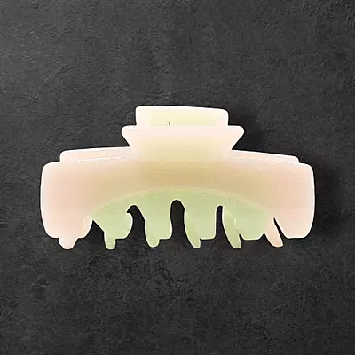 Pastel Pink & Mint Green Swirl Claw Clip | Large Glitter Hair Clip for Thick Hair