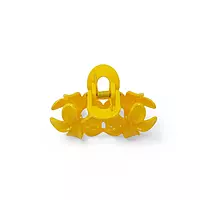 Yellow Mini Flower Hair Claw Clips
