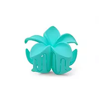 Teal Flower Hair Claw Clip - Jumbo Floral Hair Accessory