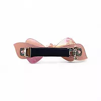 Elegant Blush Pink Bow Hair Barrette Clip for Women