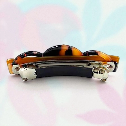 Elegant Flower & Stone Hair Barrette