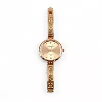 RENOS Rose Gold Watch and Crystal Heart Bangle Gift Set