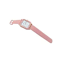 Bolun Pastel Pink Rectangular Watch - Minimalist Analog