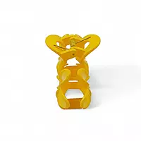 Yellow Mini Flower Hair Claw Clips