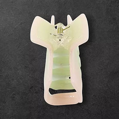 Pastel Pink & Mint Green Swirl Claw Clip | Large Glitter Hair Clip for Thick Hair