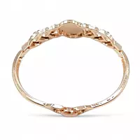 RENOS Rose Gold Watch and Crystal Heart Bangle Gift Set