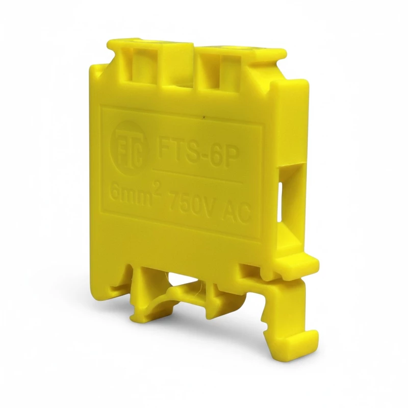 32 Amp 6 mm² Polymide Terminal Block Yellow | FTS-6PC