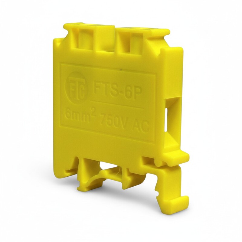 32 Amp 6 mm² Polymide Terminal Block Yellow | FTS-6PC