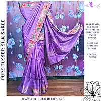 PURE TUSSER SILK SAREE YBRSTSK24418