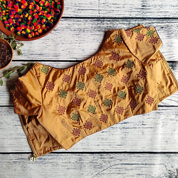 5 Dots Sikku Kolam Blouse