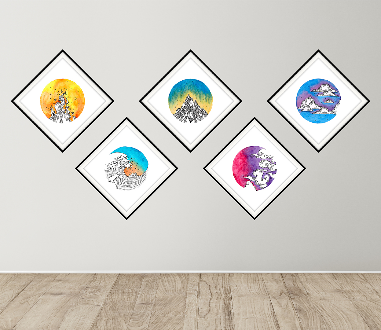 Elemental Harmony-Art No. 99/2023-set Elemental Harmony-Art No. 99/2023-set