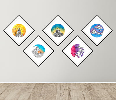 Elemental Harmony-Art No. 99/2023-set