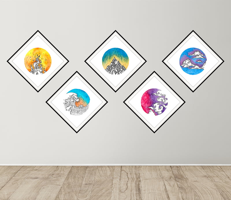 Elemental Harmony-Art No. 99/2023-set Elemental Harmony-Art No. 99/2023-set
