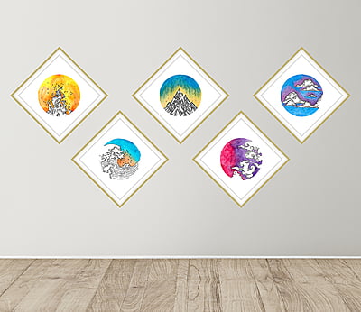 Elemental Harmony-Art No. 99/2023-set Elemental Harmony-Art No. 99/2023-set